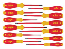 Wiha 41003 SoftFinish electric slimFix Screwdriver Set, 12 Piece