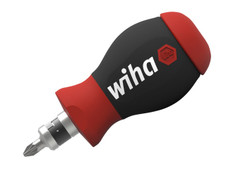 Wiha 43613 Magnetic SoftFinish® Stubby Screwdriver with Bit Magazine