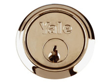 Yale Locks P1109 Replacement Rim Cylinder & 2 Keys Satin Chrome Finish Visi