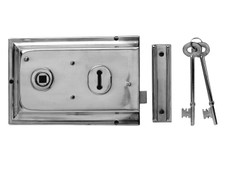 Yale Locks 60334305077 P334 Rim Lock Grey Finish 156 x 104mm Visi