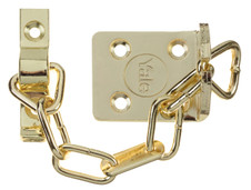 Yale Locks V-WS6-EB WS6 Security Door Chain - Electro Brass Finish - YALVWS6EB - main image