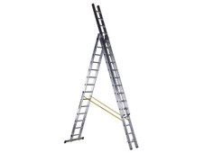 Zarges 44844 D-Rung Combination Ladder 3-Part 3 x 14 Rungs