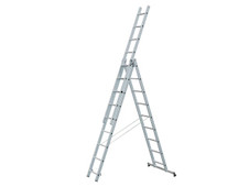 Zarges 48984 Light Trade Combination Ladder 3-Part 3 x 11 Rungs