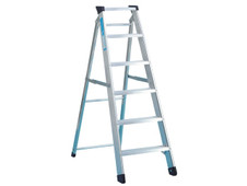 Zarges 49607 Industrial Swingback Steps, Open 1.51m Closed 1.66m 7 Rungs