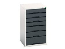 Bott 16925029.19 Verso 7 Drawer Cabinet 525 x 900mm Anthracite Grey