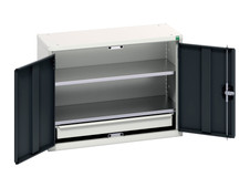 Bott 16929103.19 Verso Economy Wall Cupboard 2 Shelf + 1 Drawer 800mm Anthracite Grey
