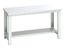 Bott 41003651.16V Cubio Bench with Half Shelf, Steel Clad Top 1500 x 750mm