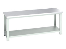 Bott 41003672.16V Cubio Bench with Shelf, Stainless Steel Clad Top 2000 x 750mm