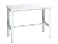 Bott 41004163.16V Cubio Adjustable Bench, Steel Clad Top 1500 x 900mm