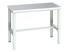 Bott 41004164.16V Cubio Adjustable Bench, Stainless Steel Clad Top 1500 x 900mm