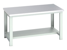 Bott 41004172.16V Cubio Bench with Half Shelf, Stainless Steel Clad Top 1500 x 900mm