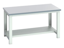 Bott 41004174.16V Cubio Bench with Half Shelf, ESD Laminate Top 1500 x 900mm
