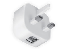 Dencon 7099 Dual USB UK Charger Plug 240V AC White 7099