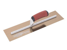 Marshalltown MXS815GD Golden Stainless Steel Finishing Trowel, DuraSoft® Handle 18 x 5in