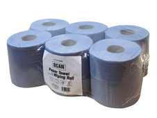 Scan C2B157F-CFR018FN Paper Towel Wiping Roll 2-Ply 176mm x 150m (Pack 6)