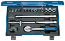 Gedore 6235710 30 GMU-10 Socket wrench set 3/8" 17 pieces hexagon 6-19 mm