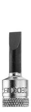 Gedore 6171560 IS 20 4 Screwdriver bit socket 1/4" slot 4x0.8 mm