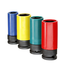 Gedore 2790831 K 19 LS-004 Impact socket set 1/2" with protective sleeve 4 pieces