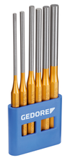 Gedore 8866290 119 L Pin punch set, long form, 6 pieces in PVC holder