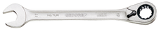 Gedore 2297353 7 UR 18 Combination ratchet spanner, reversible, UD 18 mm