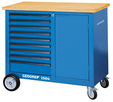 Gedore 1814923 1504 0810 Mobile workbench with 9 drawer