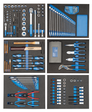 Gedore 2956527 TS-190 tool assortment in check tool modules, 190 pieces