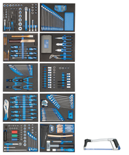 Gedore 2956535 TS-308 Tool assortment in check tool modules, 308 pieces