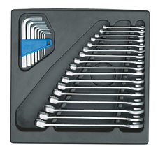 Gedore 6612520 1500 ES-7 Combination spanner set in 2/3 ES module