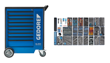Gedore 2657716 1500 ES-03-2004 Tool assortment in tool trolley