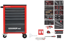 Gedore 3301668 R21560002 Tool set in workshop trolley MECHANIC red 166 pieces