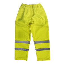 Sealey 807M Worksafe Hi-Vis Yellow Waterproof Trousers - Medium