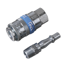 PCL AC61 Air Tool Coupling Kit 1/4"BSPT 2pc