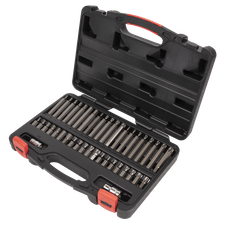 Sealey AK21942P Premier Platinum TRX-Star*/Hex/Spline Bit Set 3/8" & 1/2"Sq Drive 42pc
