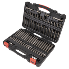 Sealey AK21974P Premier Platinum TRX-Star*/Security TRX-Star*/Hex/Ribe/Spline Bit Set 3/8" & 1/2"Sq Drive 74pc