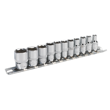 Sealey AK2670 Premier Imperial Socket Set 1/4"Sq Drive 11pc