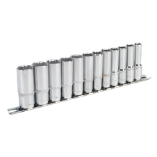 Sealey AK2683 Premier Deep Socket Set 3/8"Sq Drive 12-point 12pc