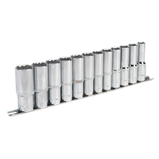 Sealey AK2685 Premier Deep Socket Set 12-Point 1/2"Sq Drive 12pc