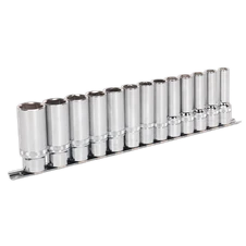 Sealey AK2745 Premier Deep Lock-On Socket Set 1/2"Sq Drive 13pc
