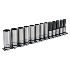 Sealey AK2745B Premier Black Deep Lock-On Socket Set 1/2"Sq Drive 13pc