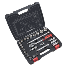 Sealey AK27482 Premier Lock-On Socket Set 1/2"Sq Drive 26pc
