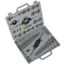 Sealey AK303 Metric Tap & Die Set Split Dies 45pc