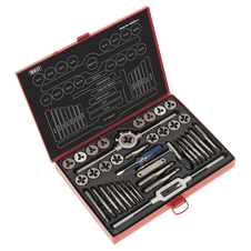 Sealey AK3040 Metric Tap & Die Set Split Dies 40pc
