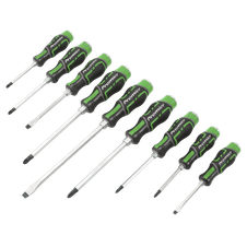 Sealey AK4941HV Premier Hammer-Thru Screwdriver Set 9pc - Hi-Vis Green