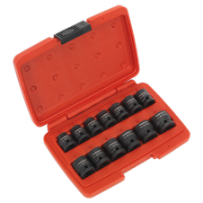 Sealey AK5613LP Premier Low Profile Impact Socket Set 1/2"Sq Drive 13pc
