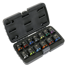 Sealey AK5617M Premier Impact Socket Set 1/2"Sq Drive 13pc