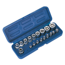 Sealey AK6191 Premier TRX-Star* Socket & Bit Set 3/8"Sq Drive 19pc