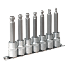 Sealey AK622 Premier Ball-End Hex Socket Bit Set 1/2"Sq Drive 7pc