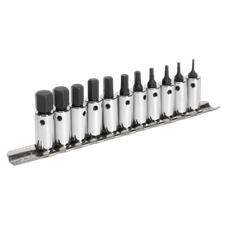Sealey AK62251 Premier Hex Socket Bit Set 1/4"Sq Drive11pc
