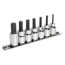 Sealey AK62253 Premier Hex Socket Bit Set 3/8"Sq Drive 7pc