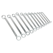 Sealey AK6328 Premier Offset Double End Ring Spanner Set 12pc